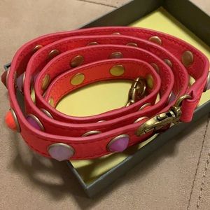 Fossil red Studded Leather Crossbody Strap NWT